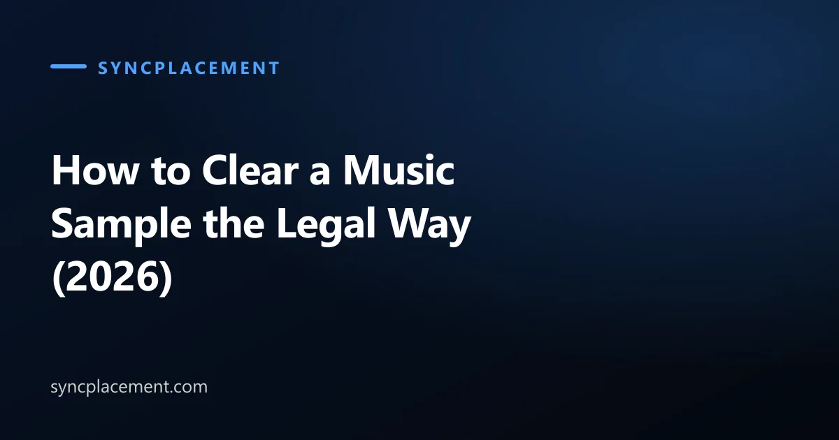 How to Clear a Music Sample the Legal Way (2026)