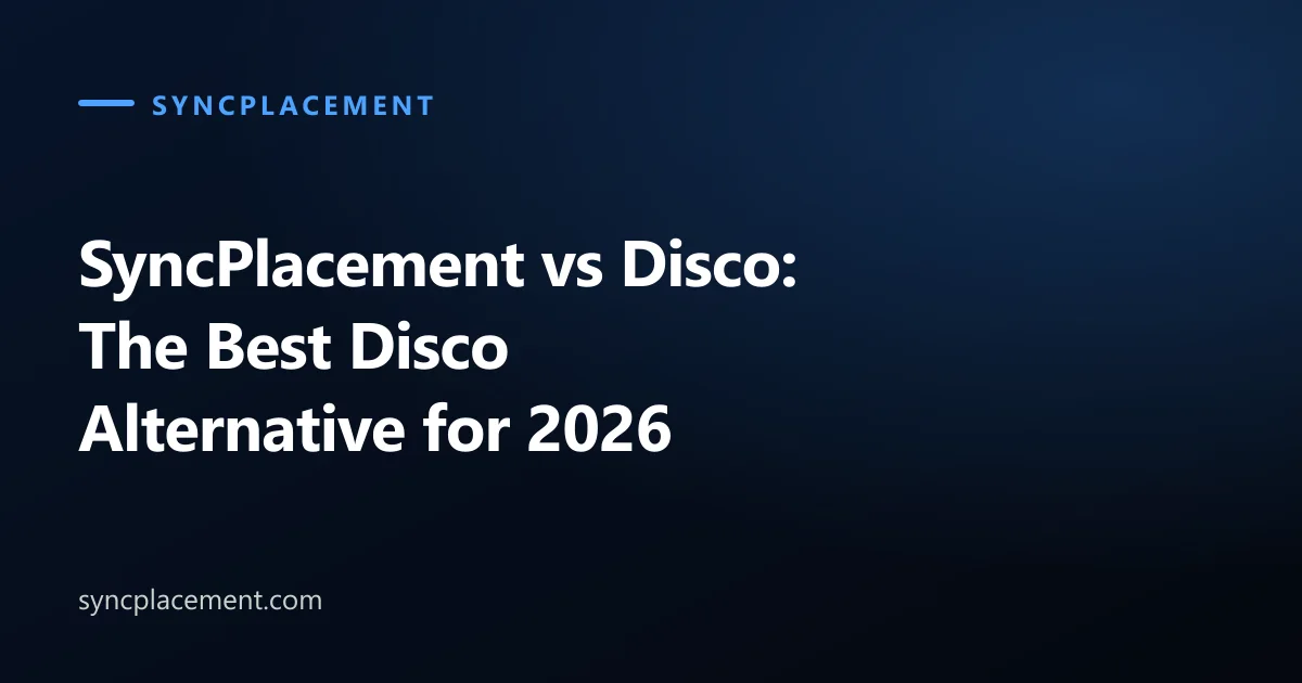 SyncPlacement vs Disco: The Best Disco Alternative for 2026