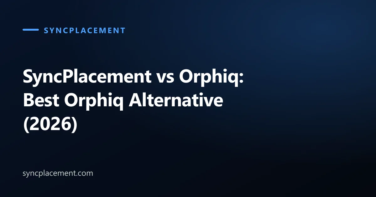 SyncPlacement vs Orphiq: Best Orphiq Alternative (2026)
