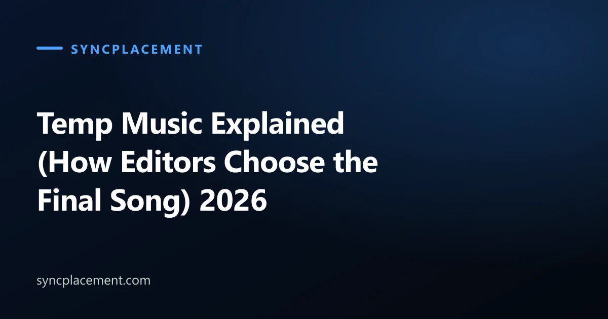 Temp Music Explained (How Editors Choose the Final Song) 2026
