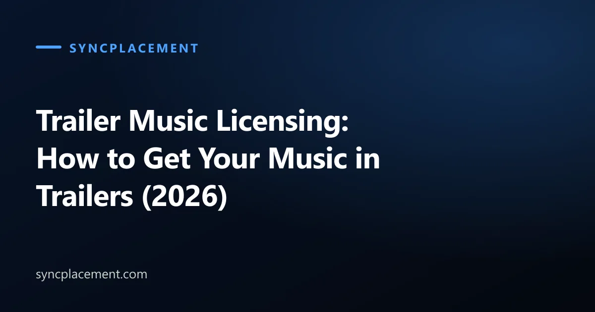 Trailer Music Licensing: How to Get Your Music in Trailers (2026)