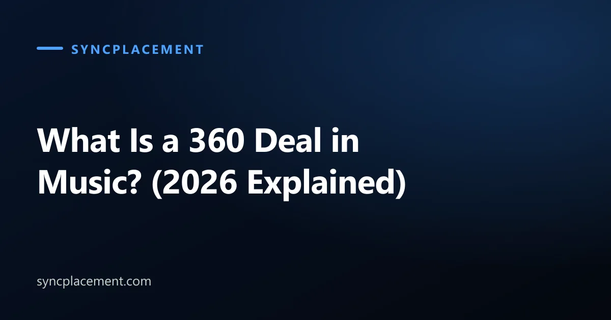 What Is a 360 Deal in Music? (2026 Explained)